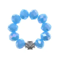 Чётки перстные, цвет голубой BJCH-037-05