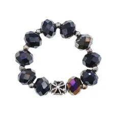 Чётки перстные, цвет чёрный BJCH-037-06