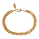 Браслет Цепь, 7мм, цвет золотой UF010-G