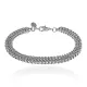 Браслет Цепь, 7мм, цвет серебряный UF010-S