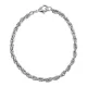 Браслет Цепочка, цвет серебряный UF013