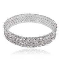 Браслет Молния со стразами, 1см UF028