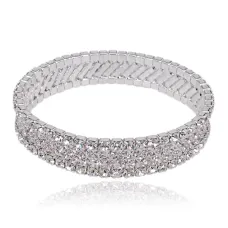 Браслет Молния со стразами, 1см UF028