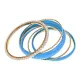 Набор из 7 браслетов, цвет голубой UF030