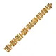 Браслет со стразами, цвет золотой, 1,5см UF038