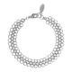 Браслет Цепь, цвет серебряный, 1см UF045-S
