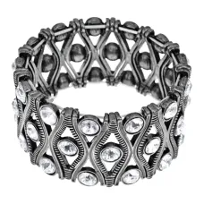 Браслет Глаз со стразами, цвет серебряный UF057