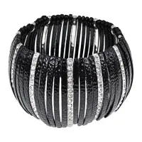 Браслет Зебра со стразами UF064