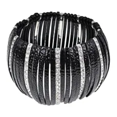 Браслет Зебра со стразами UF064