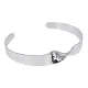 Браслет Завиток, цвет серебряный UF091