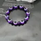 Браслет от сглаза с аметистом, 10мм, цвет фиолетовый BS568-03