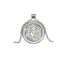 Кулон, цвет серебро, с цепочкой, Молитва Сергею Радонежскому о помощи в учебе C1211026