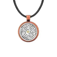 Кулон, цвет медь, со шнурком, Молитва Сергею Радонежскому о помощи в учебе C1211031