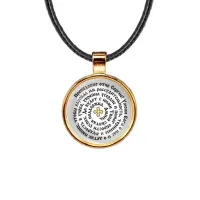 Кулон, цвет золото, со шнурком, Молитва Сергею Радонежскому о помощи в учебе C1211033