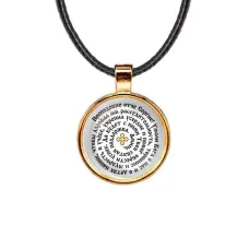 Кулон, цвет золото, со шнурком, Молитва Сергею Радонежскому о помощи в учебе C1211033