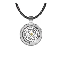 Кулон, цвет серебро, со шнурком, Молитва Николаю Чудотворцу за сына C1212027