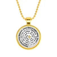 Кулон, цвет золото, с цепочкой, Молитва Николаю Чудотворцу за сына C1212032