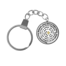 Брелок, нержавеющая сталь, с кольцом для ключей, Молитва Николаю Чудотворцу за сына C1212061