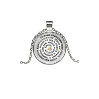 Кулон, цвет серебро, с цепочкой, Молитва Господу Богу за семью C1213026