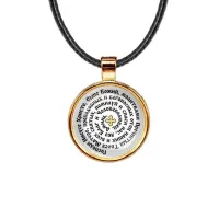 Кулон, цвет золото, со шнурком, Молитва Иисусу Христу о спасении C1214033