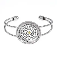 Браслет металлический, цвет серебро, Молитва Иисусу Христу о спасении C1214034