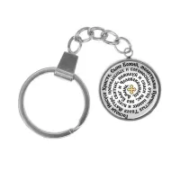 Брелок, нержавеющая сталь, с кольцом для ключей, Молитва Иисусу Христу о спасении C1214061