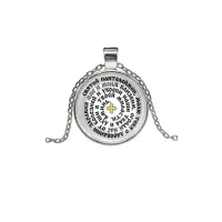 Кулон, цвет серебро, с цепочкой, Молитва Пантелеймону Целителю о здравии C1216026