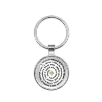 Круглый брелок, цвет серебро, Молитва Николаю Чудотворцу о помощи C1217021