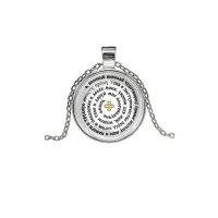 Кулон, цвет серебро, с цепочкой, Молитва Николаю Чудотворцу о помощи C1217026