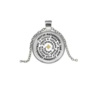 Кулон, цвет серебро, с цепочкой, Молитва Матроне Московской о помощи C1218026