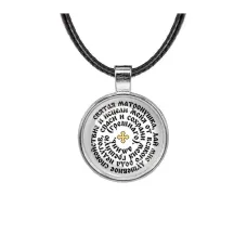 Кулон, цвет серебро, со шнурком, Молитва Матроне Московской о помощи C1218027