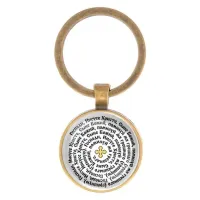 Круглый брелок, цвет бронза, Иисусова молитва C1219017