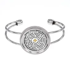 Браслет металлический, цвет серебро, Иисусова молитва C1219034