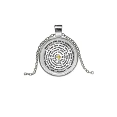 Кулон, цвет серебро, с цепочкой, Молитва Отче наш C1220026