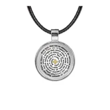 Кулон, цвет серебро, со шнурком, Молитва Отче наш C1220027