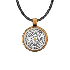 Кулон, цвет бронза, со шнурком, Молитва Отче наш C1220029