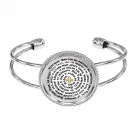 Браслет металлический, цвет серебро, Молитва Отче наш C1220034