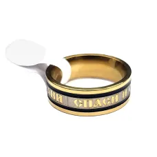 Кольцо Спаси и сохрани, цвет золотой, размер 10 KL597-10
