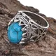 Кольцо с камнем Бирюза, размер 11 KL171-03