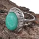 Кольцо с камнем Амазонит, размер 8 KL175