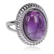 Кольцо с камнем Аметист, размер 8 KL180