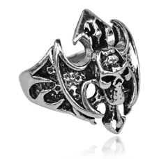 Безразмерное кольцо Череп, размер 10 KL187