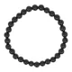 Браслет из натурального камня Черный агат, 6мм BJBS-277