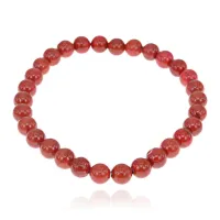 Браслет из натурального камня Красная яшма, 6мм BJBS-286