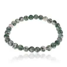 Браслет из натурального камня Зеленая яшма, 6мм BJBS-288