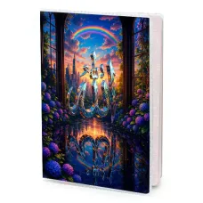 Обложка для паспорта Надпись Аллах над водой MOB-1203