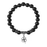 Браслет Клевер (удача, везение), Шунгит BSP-15-0016