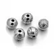 Бусина металлическая d.6мм, отверстие 1мм, цвет серебр. FBM2007-S