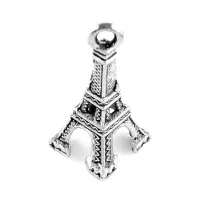 Подвеска для бижутерии Эйфелева башня 20х9х8,5мм, цвет серебр. FP2054-S