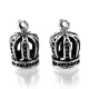 Подвеска для бижутерии Корона 15х8,5мм, цвет серебр. FP2061-S